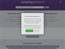 Tablet Screenshot of marketingtermen.nl